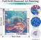 Cute Sea Turtle Diamond Art Kits for Adults,12x12 inch